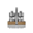 德國AdHoc 迷你陶刀研磨罐(兩入)木座組