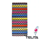 【TELITA】超細纖維日系和風浴巾/溫泉浴巾/海灘巾  彩虹波浪