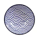 《Tokyo Design》瓷製醬料碟 | 醬碟 醬油碟 小碟子 小菜碟 - 浪紋藍9cm