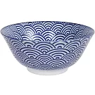 《Tokyo Design》瓷製餐碗 | 飯碗 湯碗 - 浪紋藍15cm
