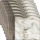 《CreativeTops》軟木餐墊6入(大理石30cm) | 桌墊 杯墊