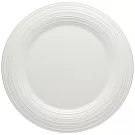 《Mikasa》漣漪陶餐淺盤 | 餐具 器皿 盤子 - 白22cm