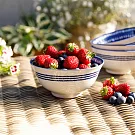 《KitchenCraft》陶製餐碗 | 飯碗 湯碗 - 希臘藍磚