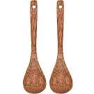《NOW》椰木點心匙2入 | 攪拌匙 茶匙 下午茶餐具