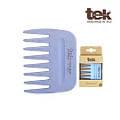 tek  原木扁梳 靚彩大象梳 (梳子,寬齒梳,木梳) 天空藍