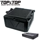 【韓國TOP&TOP】超輕量霸王折疊保溫箱(中型)/保冰/保冷/保溫(兩色任選) 黑色