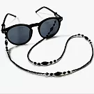 seoul show首爾秀 菱形黑色串珠兩用口罩掛繩鏈墨鏡平光眼鏡鍊老花近視防丟鍊