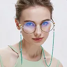 seoul show首爾秀 祖母綠燈籠串珠兩用口罩掛繩鏈墨鏡平光眼鏡鍊老花近視防丟鍊