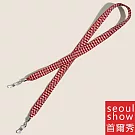 seoul show首爾秀 寬帶波紋兩用口罩掛繩鏈墨鏡平光眼鏡鍊老花近視防丟鍊  紅白
