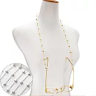 seoul show首爾秀 愛心串兩用口罩掛繩鏈墨鏡平光眼鏡鍊老花近視防丟鍊  銀色