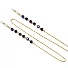 seoul show首爾秀  石頭水晶珠兩用口罩掛繩鏈墨鏡平光眼鏡鍊老花近視防丟鍊  紫彩