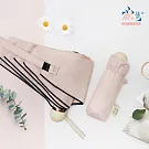 【雨之情】防曬膠五折口袋傘  珊瑚粉