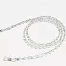 seoul show首爾秀 珠光間隔串珠兩用口罩掛繩鏈墨鏡平光眼鏡鍊老花近視防丟鍊  白色