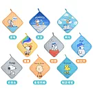 SNOOPY 超細纖維印花小方巾-9條組- 隨機(可備註)