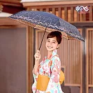 【雨之戀】降溫10℃涼感扁摺疊傘_雪紡  外黑內金