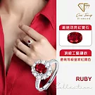 【CF鑽飾】女戒《赤心》1克拉培育紅寶石 戒指