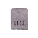 【ELLE HOME】抗菌舒柔超細纖維刺繡毛巾組(4條組) 暮光紫