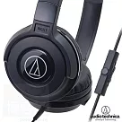 鐵三角 ATH─S100is 黑色 智慧型手機專用 耳罩式耳機黑色