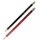 【FABER-CASTELL】無毒石墨筆 (2B一打裝/ 紅.黑隨機出貨)