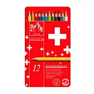 【CDA 瑞士卡達】SWISSCOLOR 水溶性色鉛 12色