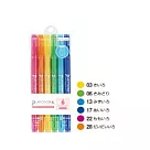 TOMBOW Play Color k 玩色彩雙頭筆 6色入彩紅色