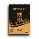 【Fabriano】Shizzi黃素描本，90G，A3，100張，線圈可撕，29.7x42