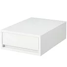 [MUJI無印良品]PP盒/淺型(正反疊)/白灰