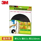 【3M】8801 SCOTCH氣密隔音防撞泡棉室外用(3.2x9.5x5150MM)