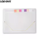 LAN CHYN簡約風本色12層風琴夾(鬆緊帶顏色隨機出貨)