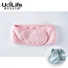 UdiLife 雅絨 柔舒平版 自黏髮帶 (MIT 台灣製造 SGS 檢驗合格) 蜜桃粉