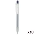 [MUJI無印良品]自由換芯按壓滑順膠墨筆/藍黑0.5mm/10入