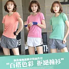 【JAR嚴選】新款瑜珈運動透氣排汗套裝(衣服+褲子)L橘衣+灰褲