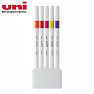 UNI EMOTT 耐水性色筆 5色組 No.2 PASSION COLOR