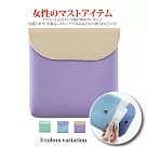 【Sayaka紗彌佳】日系馬卡龍甜美撞色女孩貼身萬用收納包 ─紫色