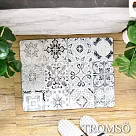TROMSO廚房防油短皮革地墊─K512S復古花磚(小)
