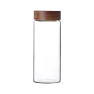 【阿莎&布魯】日式木蓋玻璃收納瓶─800ml