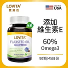 LOVITA愛維他 亞麻仁油素食軟膠囊(90顆)