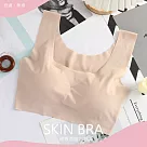 【KISSDIAMOND】日系裸感無痕涼感無鋼圈內衣(KDW─3030) XL 膚色