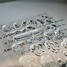 【什物 a kind of café】書寫瓶花水晶印章 Flowers are the way to remember.