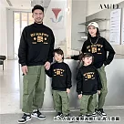 【AMIEE】平安喜樂加絨閤家親子裝(KDTQ─C22/KDTQ─T165) M 大人黑色
