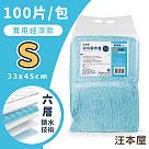 汪本屋 實用經濟款 寵物尿布墊 【3種尺寸】 S號(100片/包)
