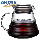 【Ahoye】加厚玻璃美式咖啡壺 (600mL─附壺蓋) 泡茶壺 玻璃壺