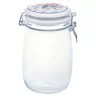 GREENGATE / Elina white 玻璃儲物罐1L