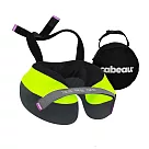 【Cabeau】旅行用記憶棉頸枕S3/TNE 飛機枕(附耳塞+收納袋) 拉斯維加斯螢光綠