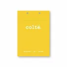 colte 上掀式筆記本 A5 100P (148x210mm)點點 黃