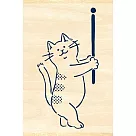 【日本BEVERLY】紙膠帶好夥伴 木製印章 ‧ 貓咪