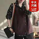 【慢。生活】復古設計感圓領寬鬆棉線針織背心 11806 FREE 咖色
