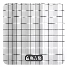 【上手家居】PEVA加厚防水浴簾(浴室浴簾/防水簾/隔間簾/浴室簾/浴室拉簾/防霉浴簾/乾濕分離) 白底方格