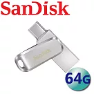 【代理商公司貨】SanDisk 64GB Ultra Dual Drive Luxe USB Type─C 雙用隨身碟─