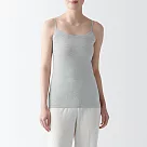 【MUJI 無印良品】女棉混彈性細肩帶 XL 灰色